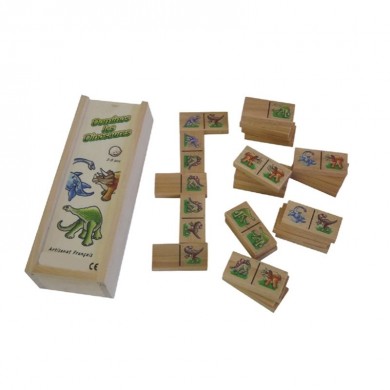Dominos en bois - Dinosaures - Artisan du Jura