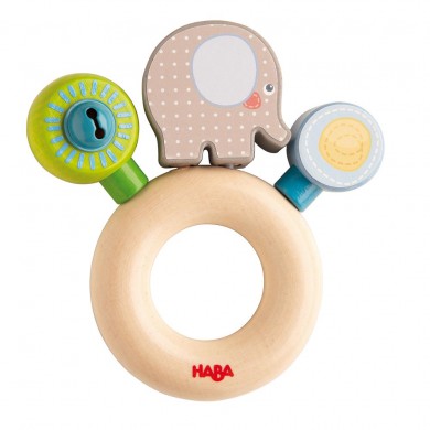Hochet en bois Eléphant - Haba