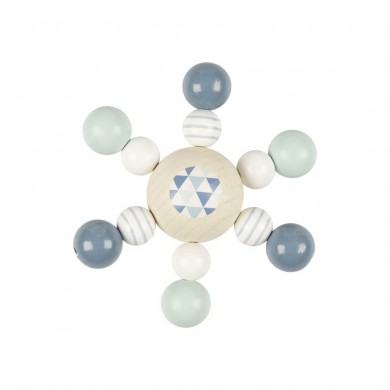 Hochet toupie série limitée - bleu - Heimess