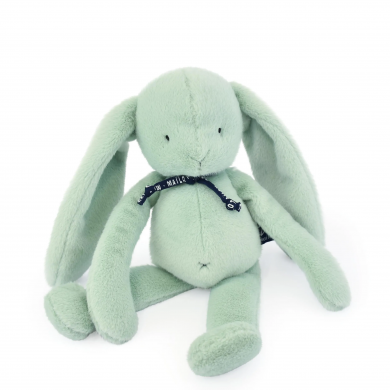 Peluche lapin Méloé 37cm Vert Sauge - Maïlou Tradition