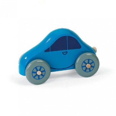Voiture en bois bleue - Artisan du Jura