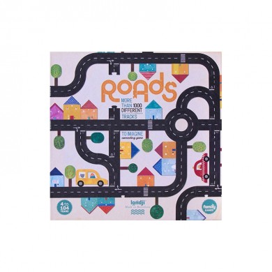 Puzzle jeu connexion route - coopératif - Roads Londji 4 ans 