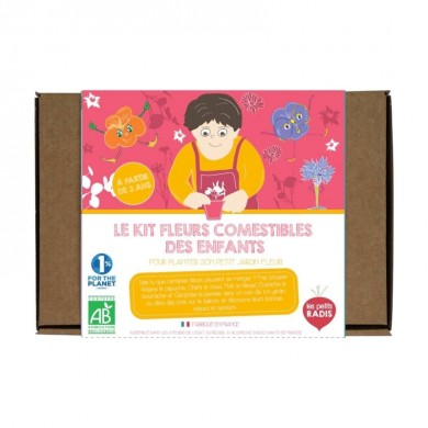 Kit fleurs comestibles BIO des enfants - Les Petits Radis