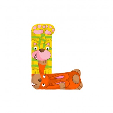 Lettre en bois pour prénom L