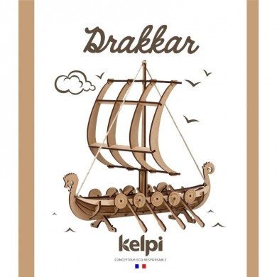 Maquette Drakkar à construire - Kelpi