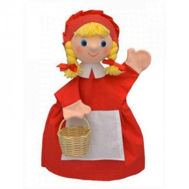 Marionnette Chaperon rouge 30 cm - Artisan Tchèque
