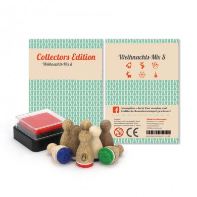 6 Mini-tampons Noël 