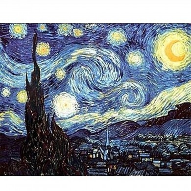 Puzzle 1000 pièces Van Gogh - La nuit étoilée - DToys
