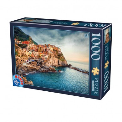 Puzzle 1000 pièces Italie - Manarola Cinque Terre - DToys