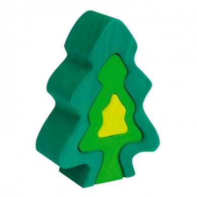 Sapin en bois vert - 6 pièces - Nic Toys