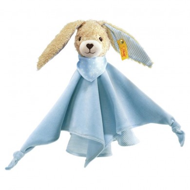 Doudou bio lapin plat bleu - Steiff
