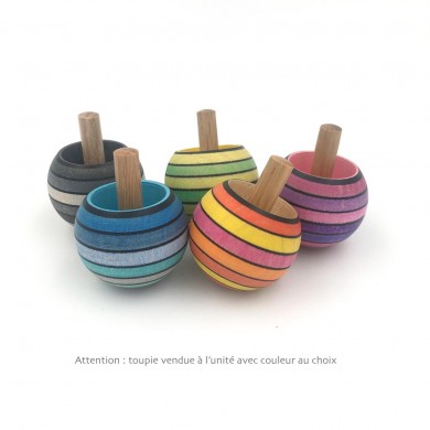 Toupie en bois magique arc en ciel - Fabricant Européen 