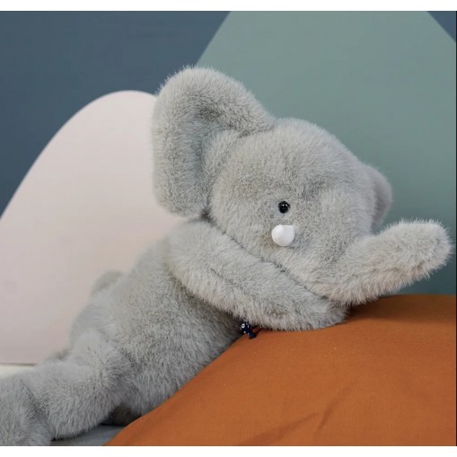 Peluche l'éléphant Sowen - Gris 30 cm de Maïlou Tradition