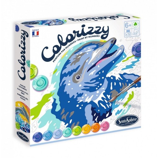 Colorizzi peinture au numéro - Dauphins - Sentosphère