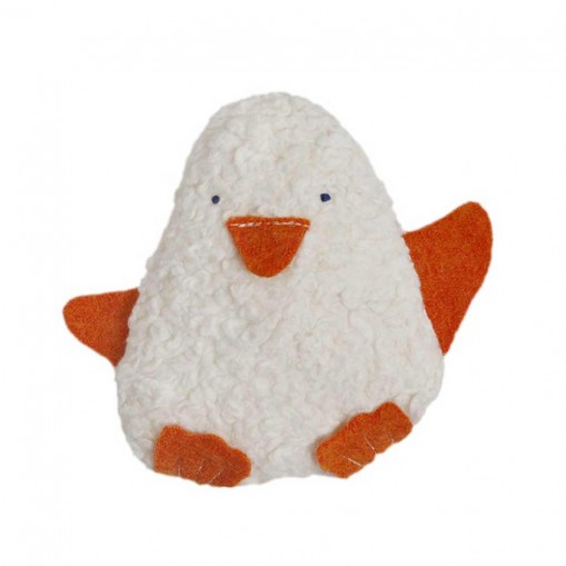 Hochet en coton biologique Pingouin - Fabricant allemand
