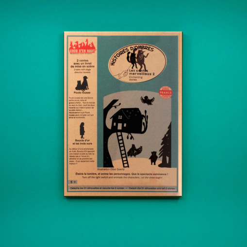 Pochette à histoires d'ombres : Boucle d'or et Poule rousse