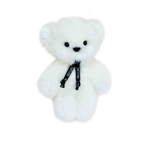 Peluche Petit Frenchie 20 cm - Blanc - Maïlou Tradition