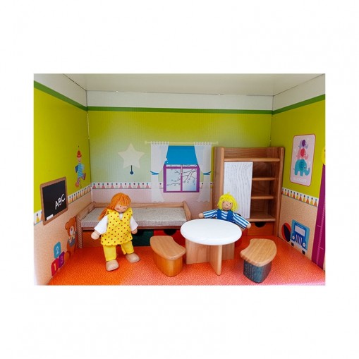 Mobilier en bois pour maison de poupée - Chambre d'enfants 