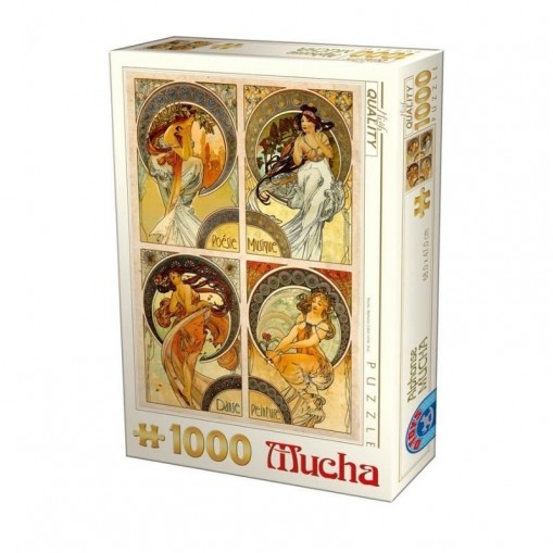 Puzzle 1000 pièces Alphonse Mucha - Arts - Dtoys