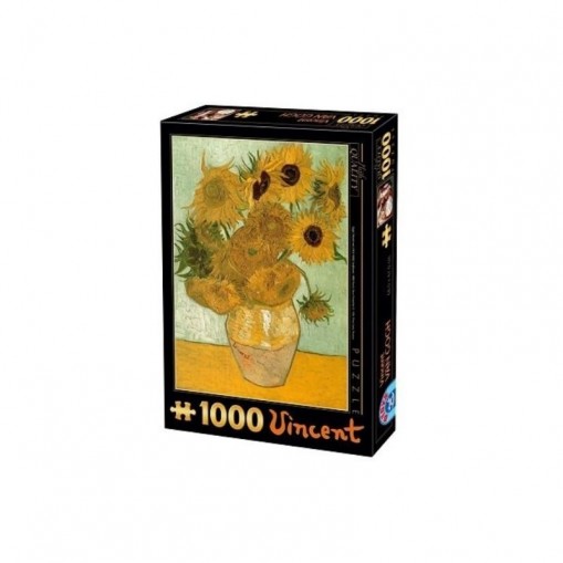 Puzzle 1000 pièces Van Gogh - Les Tournesols - DToys