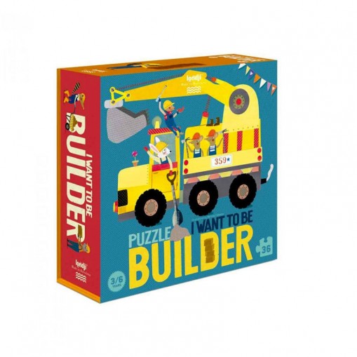 Puzzle Je veux être un Constructeur - 36 pièces - Londji
