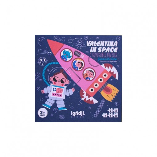 Puzzles réversibles Valentina dans l'espace - 24 pièces - Londji 