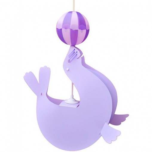 Suspension Otarie Lilas ballon violet - R&M COUDERT