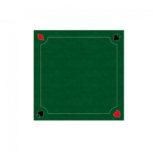 Tapis de Jeux de Cartes - Excellence vert  60 x 60 cm - Fabricant Français