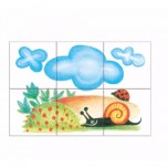 6 cubes Mon Premier Imagier - Artisan Tchèque