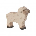Agneau en bois - Figurine Holztiger
