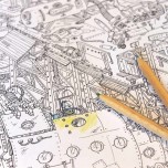 Grand carnet de coloriage - 24 pages - Agent Paper