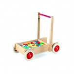 Chariot de marche avec cubes colorés - Ebert