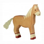 Cheval debout marron clair - Holztiger