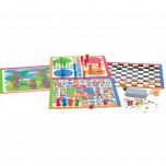 Coffret 4 jeux de société et jeu de 54 cartes - Jeujura