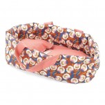 Couffin en tissu Fleurs de nuit pour poupée de 28 cm - Petitcollin