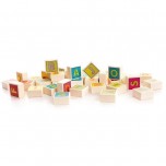 Cubes en bois Alphabet - Artisan Polonais