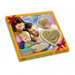 Kit d'empreinte bébé cadre coeur