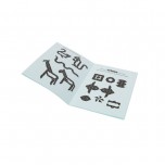 Grand jeu de Tangram blocs triangles - 55 pièces - orange - Fabricant Allemand