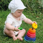 Grande pyramide colorée à empiler - Grimm's