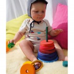 Grande pyramide colorée à empiler - Grimm's