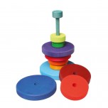 Grande pyramide colorée à empiler - Grimm's