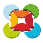 Jeu d'assemblage Lunes multicolores - Haba