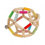 Hochet en bois bébé Balle flexible - Goki Baby