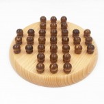 Solitaire en bois teinté - Artisan du Jura