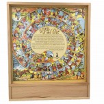 Jeu de l'oie et petits chevaux en hêtre - Artisan du Jura