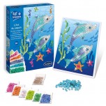 Kit Art et Créations - Sequins et Couleurs - Dauhpins - Sentosphère