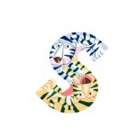 Lettre en bois pour prénom S