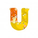 Lettre en bois pour prénom U