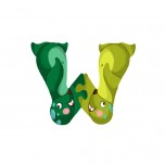 Lettre en bois pour prénom W