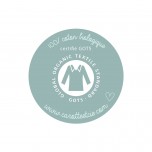 Couverture nomade Renard bleus en coton biologique - Carotte & Cie